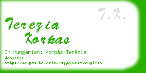 terezia korpas business card