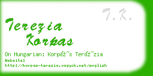 terezia korpas business card